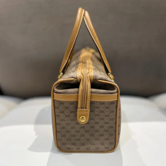 Gucci Vintage Micro Gg Monogram Boston Bag - Picture 2 of 9